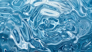 蓝色梦幻流体纹理图案