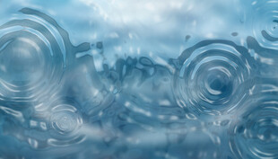 蓝色水波纹清澈水纹