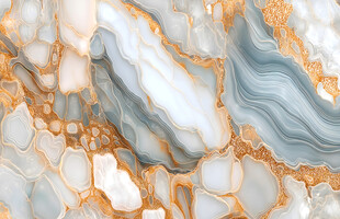 蓝金大理石纹理图案