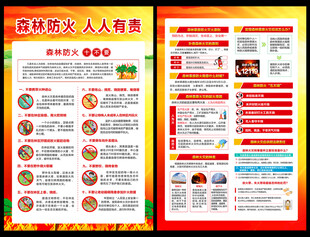 森林防火宣传单