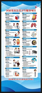 国家基本公共卫生服务项目展架