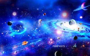 梦幻宇宙星空场景