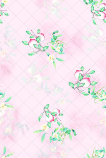 粉色花卉图案背景纹理