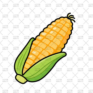 卡通玉米插画