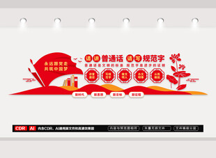 请讲普通话文化墙