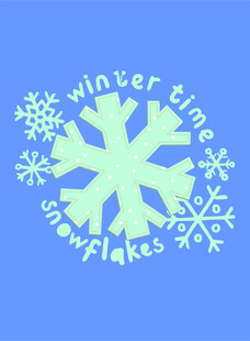 冬季雪花装饰图案