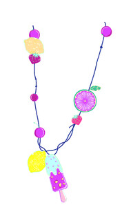 多彩串珠项链饰品