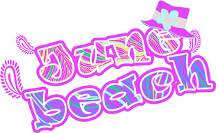 趣味沙滩主题装饰文字