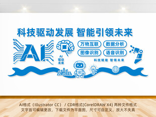 AI科技文化墙