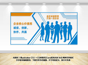 企业团队文化宣传墙