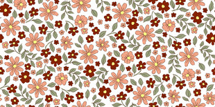 复古花卉图案背景