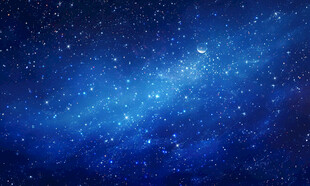 蓝色星空图
