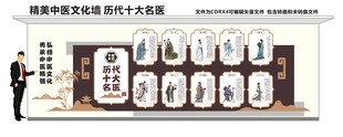 中医文化墙 十大名医