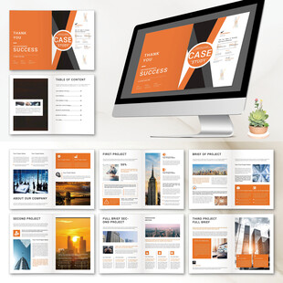 品牌画册InDesign模板