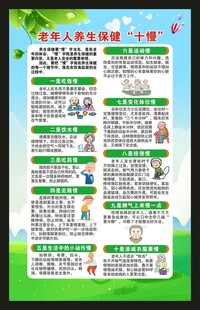 老年健康宣传周海报