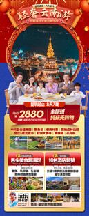 新年春节云西双版纳旅游海报