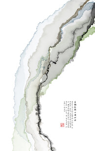 酒店抽象水墨画