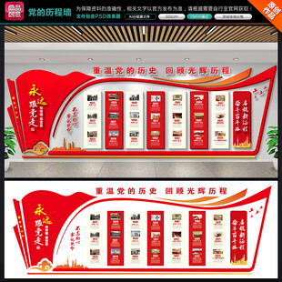 党的发展历程文化墙