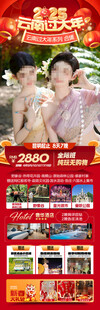 新年春节云西双版纳旅游海报