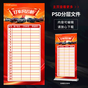 51订车风云榜展架