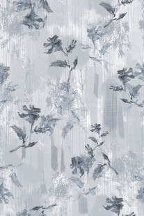 蓝白花卉纹理图案