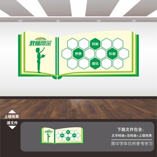 学校园老教师风采墙照片墙