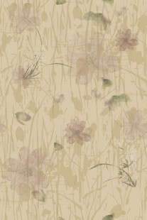 淡雅花卉纹理背景图