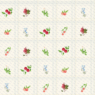 复古花卉图案背景纹理