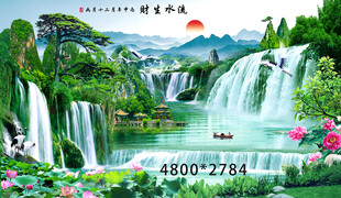 瀑布风景图