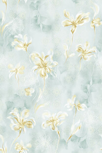 淡蓝底金色花卉图案纹理