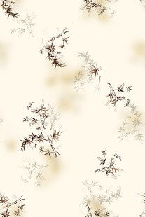 中式水墨花卉纹理图案