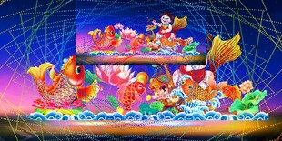 传统花灯彩灯效果图