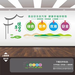 健康中国文化墙