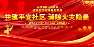 社区消防安全展板