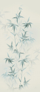 水墨风清雅竹子画作