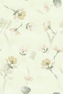 淡雅花卉水墨风背景图