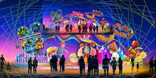 童趣彩灯花灯
