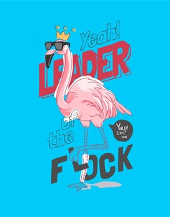 火烈鸟潮流艺术插画设计