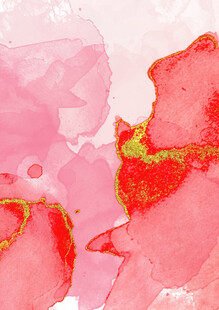 粉色水彩抽象艺术纹理