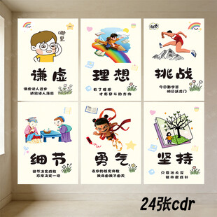 自习室教室文化励志中小学图书角