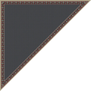 复古花纹三角装饰图案