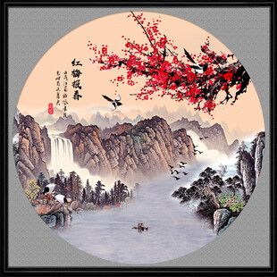 国画梅花喜上眉梢 