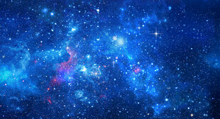 蓝色宇宙星空背景图