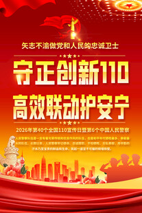 110宣传日宣传海报