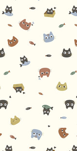 可爱动物图案背景