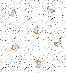 猫咪图案白色背景装饰图