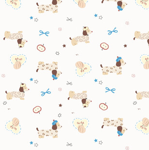 可爱动物图案背景