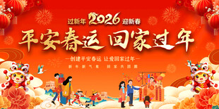 平安春运宣传展板