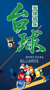 台球竞技海报展示