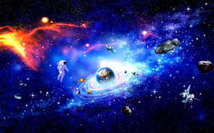 梦幻璀璨的浩瀚宇宙图景